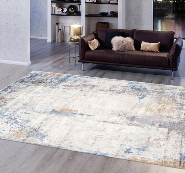 Pasargad Home Modern Collection Hand-knotted Abstract Silk & Wool Area Rug For Elegant Spaces   Pg-1822-14 8x10