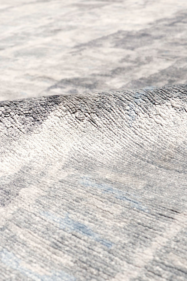 Pasargad Home Modern Collection Hand-knotted Abstract Silk & Wool Area Rug For Elegant Spaces   Pg-1891-1 9x12