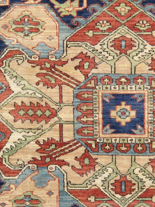 Pasargad Home Serapi Collection Hand-knotted Wool Area Rug In Elegant Rustic Earth Tones   Ph-3 10x14