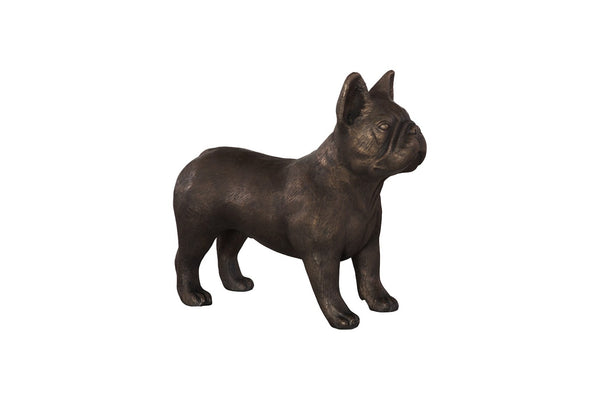 Phillips Collection French Bulldog Sculpture - Whimsical Silver Accent for Modern Decor & Playful Elegance in Home Bronze PH100002
