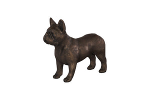 Phillips Collection French Bulldog Sculpture - Whimsical Silver Accent for Modern Decor & Playful Elegance in Home Bronze PH100002