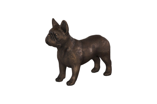 Phillips Collection French Bulldog Sculpture - Whimsical Silver Accent for Modern Decor & Playful Elegance in Home Bronze PH100002