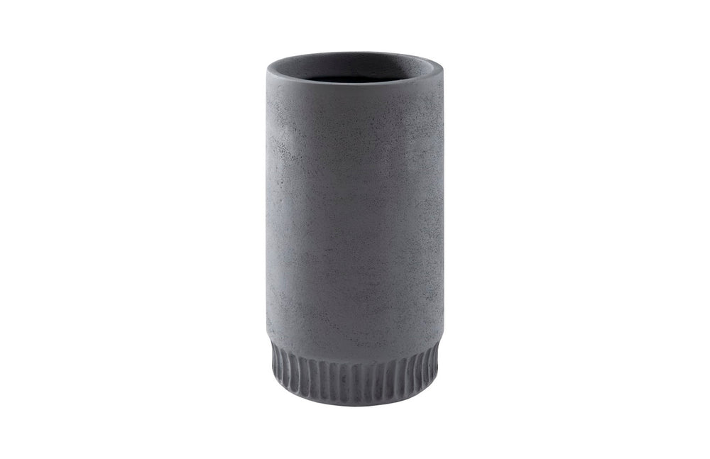 Phillips Collection Harvest Contemporary Planter With Clean Lines And Unique Design For Modern Gardening Aesthetics Gray Resin Composite Ph100221