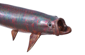 Phillips Collection Tarpon Wall Sculpture - Coastal Charm, Lifelike Design, Perfect for Modern and Eclectic Interiors Resin, Copper Patina Finish PH100657
