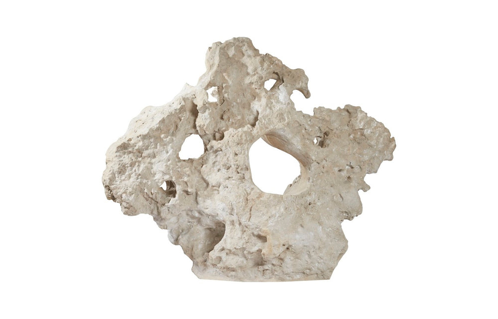 Phillips Collection Colossal Sculptural Seat in Roman Stone Finish – Stunning Indoor Accent for Modern & Classic Spaces PH100740