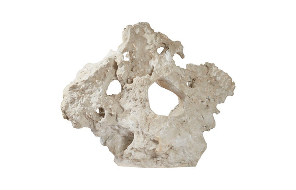Phillips Collection Colossal Sculptural Seat in Roman Stone Finish – Stunning Indoor Accent for Modern & Classic Spaces PH100740
