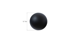 Phillips Collection Ball on the Wall Sculpture - Modern Decorative Accent for Eclectic Interiors and Accent Walls Extra Small, Matte Black PH100845