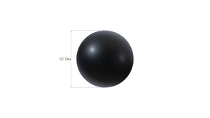 Phillips Collection Ball on the Wall Sculpture - Modern Decorative Accent for Eclectic Interiors and Accent Walls Small, Matte Black PH100846