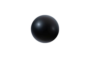 Phillips Collection Ball on the Wall Sculpture - Modern Decorative Accent for Eclectic Interiors and Accent Walls Small, Matte Black PH100846