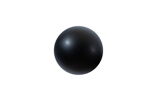 Phillips Collection Ball on the Wall Sculpture - Modern Decorative Accent for Eclectic Interiors and Accent Walls Small, Matte Black PH100846