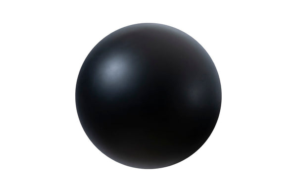 Phillips Collection Ball on the Wall Sculpture - Modern Decorative Accent for Eclectic Interiors and Accent Walls Large, Matte Black PH100848