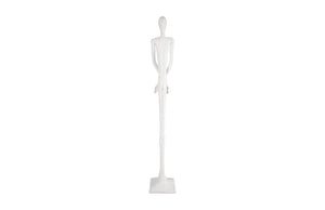 Phillips Collection Lloyd Sculpture - Striking Mid-Century Modern Accent with Textured Finish for Stylish Home Decor Resin, Gel Coat White PH101840