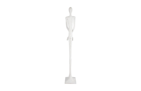 Phillips Collection Lloyd Sculpture - Striking Mid-Century Modern Accent with Textured Finish for Stylish Home Decor Resin, Gel Coat White PH101840