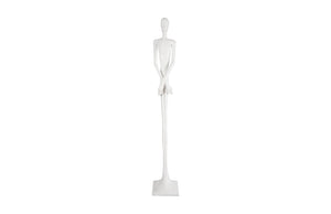 Phillips Collection Lloyd Sculpture - Striking Mid-Century Modern Accent with Textured Finish for Stylish Home Decor Resin, Gel Coat White PH101840