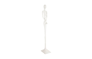 Phillips Collection Lottie Sculpture - Mid-Century Modern Elegance with Handcrafted Texture for Stylish Home Decor Resin, Gel Coat White PH101841