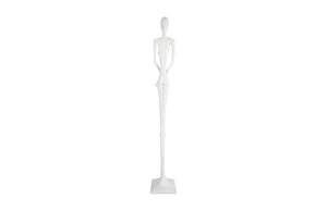 Phillips Collection Lottie Sculpture - Mid-Century Modern Elegance with Handcrafted Texture for Stylish Home Decor Resin, Gel Coat White PH101841