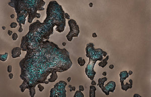 Phillips Collection Splotch Bronze Wall Art - Sculptural Rectangle with Lunar Texture for Modern Home Décor Accents PH102200