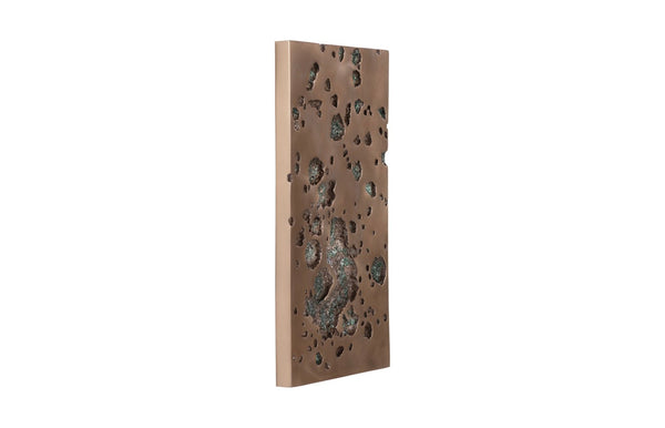 Phillips Collection Splotch Dense Rectangular Bronze Wall Art - Modern Organic Accent for Stunning Home Decor Display PH102201