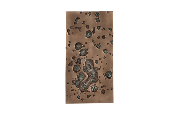 Phillips Collection Splotch Dense Rectangular Bronze Wall Art - Modern Organic Accent for Stunning Home Decor Display PH102201