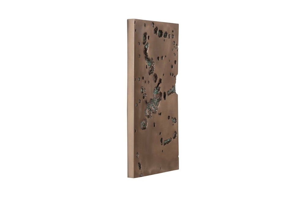 Phillips Collection Splotch Wall Art - Sparse Rectangular Bronze Accent for Modern Spaces, Textured & Ready to Hang PH102202