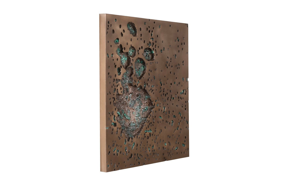 Phillips Collection Splotch Dense Wall Art - Modern Organic Design with Textured Surface for Eye-Catching Home Decor Square, Bronze Finish PH102203
