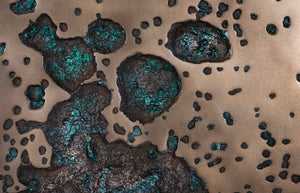 Phillips Collection Splotch Dense Wall Art - Modern Organic Design with Textured Surface for Eye-Catching Home Decor Square, Bronze Finish PH102203