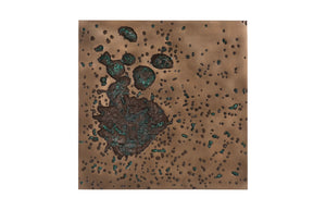 Phillips Collection Splotch Dense Wall Art - Modern Organic Design with Textured Surface for Eye-Catching Home Decor Square, Bronze Finish PH102203