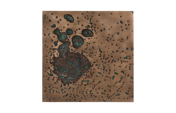 Phillips Collection Splotch Dense Wall Art - Modern Organic Design with Textured Surface for Eye-Catching Home Decor Square, Bronze Finish PH102203