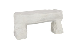 Phillips Collection Cast Stone Bench – Timeless Roman Design, Lightweight & Weather-Resistant for Elegant Outdoor Spaces PH102343