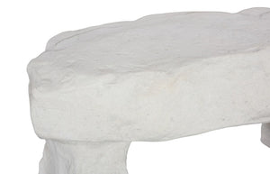 Phillips Collection Cast Stone Bench – Timeless Roman Design, Lightweight & Weather-Resistant for Elegant Outdoor Spaces PH102343