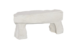 Phillips Collection Cast Stone Bench – Timeless Roman Design, Lightweight & Weather-Resistant for Elegant Outdoor Spaces PH102343