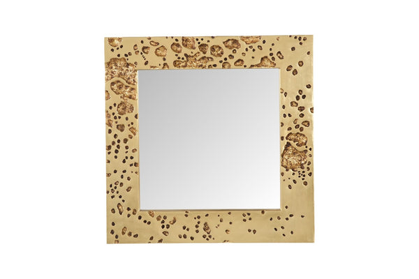 Phillips Collection Splotch Mirror: Sculptural Decorative Wall Mirror with Irregular Frame for Modern Luxury Interiors Gold Leaf PH102735