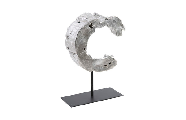 Phillips Collection Cast Eroded Wood Fragment Sculpture on Stand - Striking Museum-Quality Decor for Modern Interiors PH102832