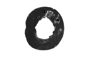 Phillips Collection Cast Eroded Wood Circle Wall Tile - Modern Organic Design With Silver Leaf Finish For Unique Spaces Silver Resin Composite Ph102835