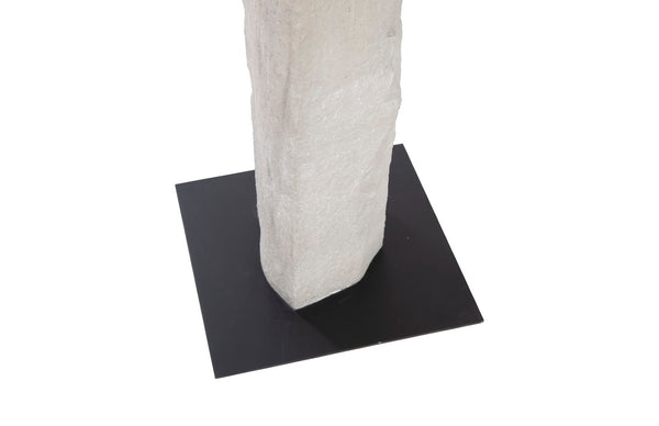Phillips Collection Cast Colossal Roman Stone Woman Sculpture - Abstract Timeless Art for Dramatic Indoor & Outdoor Display PH102844