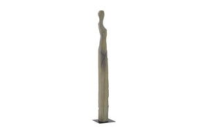 Phillips Collection Cast Colossal Women Sculpture - Abstract Elegance in Splinter Stone Finish for Luxury Interiors PH102845