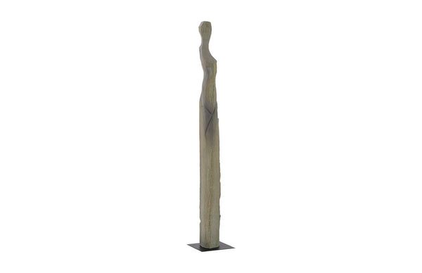Phillips Collection Cast Colossal Women Sculpture - Abstract Elegance in Splinter Stone Finish for Luxury Interiors PH102845