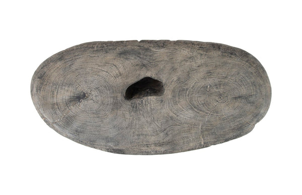 Phillips Collection Cast Organic River Stone Coffee Table - Sculptural Faux Gray Stone Design for Modern Living Spaces PH102848