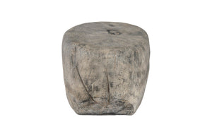Phillips Collection Cast Organic River Stone Coffee Table - Sculptural Faux Gray Stone Design for Modern Living Spaces PH102848