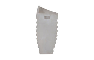 Phillips Collection JP Right Slant Wall Planter - Modern Pale Roman Stone Vertical Garden Decor for Indoor/Outdoor Use PH103381