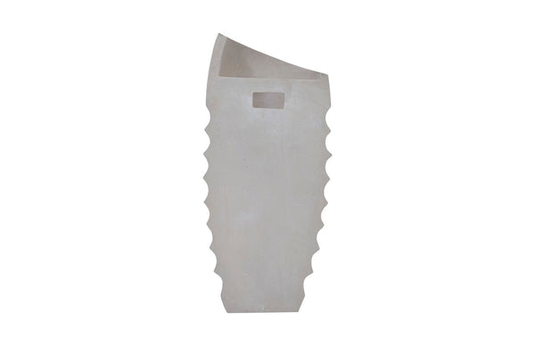 Phillips Collection JP Right Slant Wall Planter - Modern Pale Roman Stone Vertical Garden Decor for Indoor/Outdoor Use PH103381