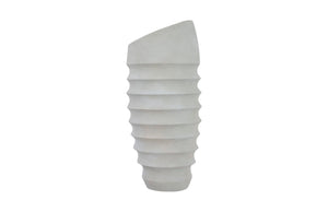 Phillips Collection JP Right Slant Wall Planter - Modern Pale Roman Stone Vertical Garden Decor for Indoor/Outdoor Use PH103381