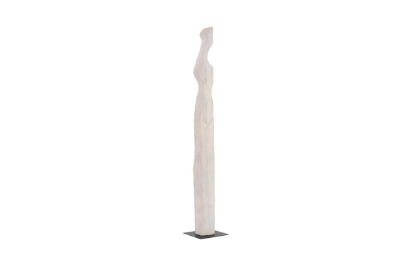 Phillips Collection Cast Colossal Abstract Female Sculpture - 99" Aged Roman Stone Finish for Dramatic Interiors & Outdoors PH103390