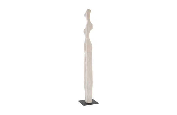 Phillips Collection Cast Colossal Abstract Female Sculpture in Roman Stone Finish - Elegant Statement for Large Spaces PH103391
