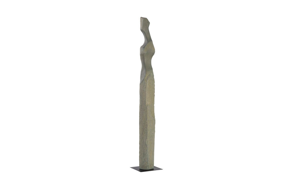 Phillips Collection Cast Colossal Women Sculpture in Splinter Stone Finish – Elegant Abstract Art for Foyers & Gardens PH103392