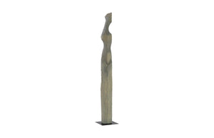 Phillips Collection Cast Colossal Women Sculpture in Splinter Stone Finish – Elegant Abstract Art for Foyers & Gardens PH103392