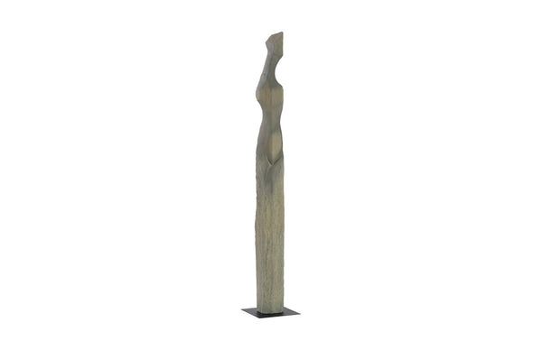 Phillips Collection Cast Colossal Women Sculpture in Splinter Stone Finish – Elegant Abstract Art for Foyers & Gardens PH103392