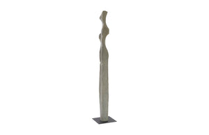 Phillips Collection Cast Colossal Women Sculpture - Lightweight Abstract Design in Splinter Stone Finish, 89" Tall PH103393