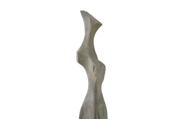 Phillips Collection Cast Colossal Women Sculpture - Lightweight Abstract Design in Splinter Stone Finish, 89" Tall PH103393