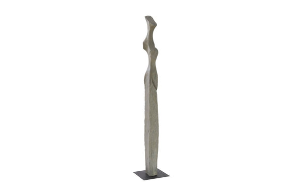 Phillips Collection Cast Colossal Women Sculpture - Lightweight Abstract Design in Splinter Stone Finish, 89" Tall PH103393
